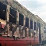 (FOTO) На севере страны загорелся пассажирский поезд «Унгены-Бельцы»